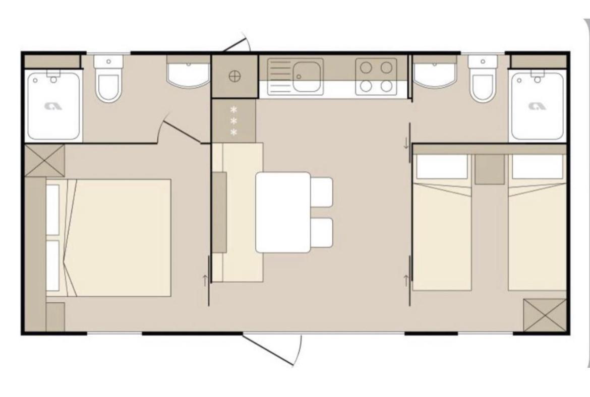 Oaza Mira Mobile Houses - Camp Basko Polje #Bestoffer Baska Voda Exterior photo